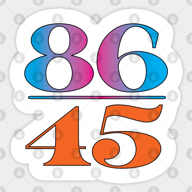 86 #45 Sticker by DickinsonDesign